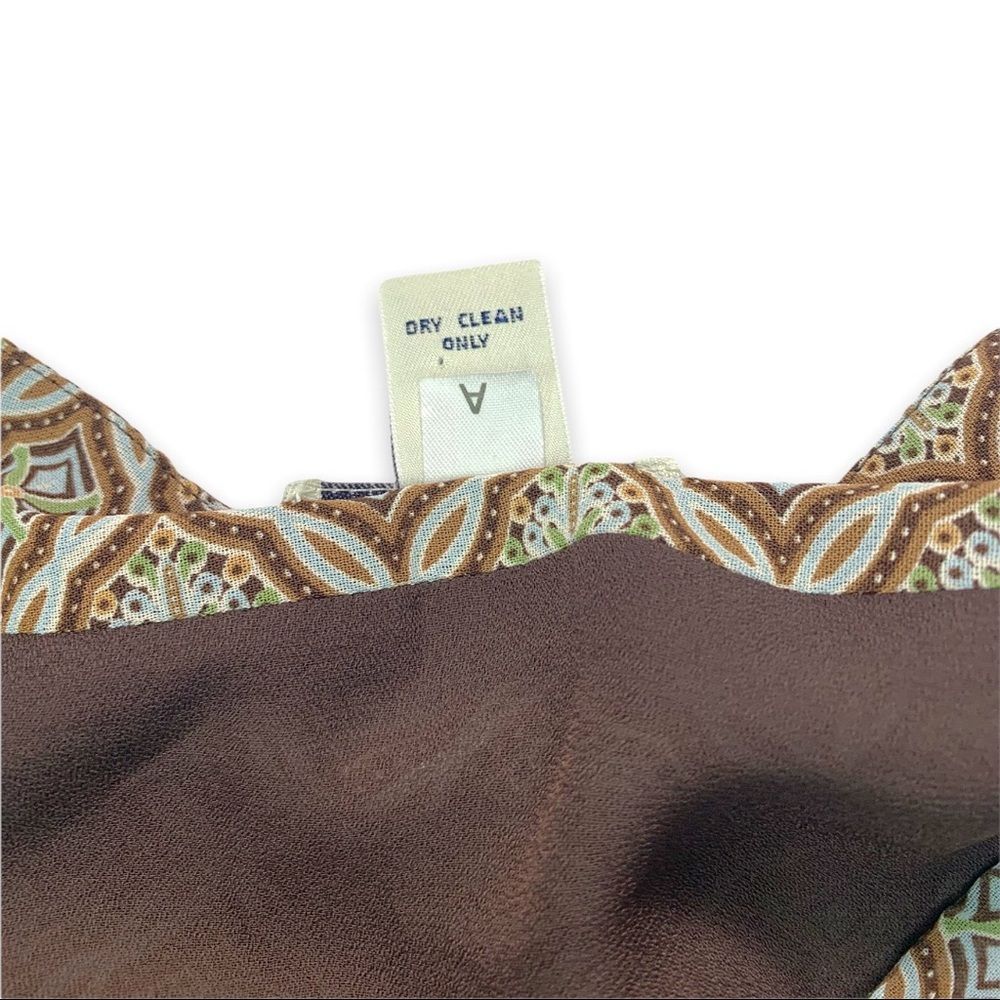 Vintage Ann Taylor 80s, 90s Knee Length Paisley Print Sheer Country Skirt Sz. 8 - Picture 6 of 9